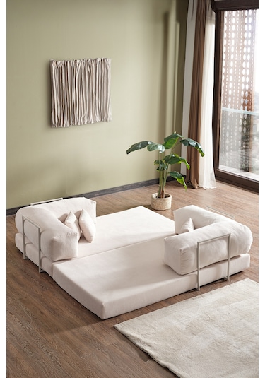 Legom Lucas Aktivite Koltuğu Yatak Olabilen Çok Amaçlı Kanepe L Koltuk Krem Krem