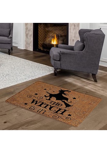 Suntek Komik Kapı Mat Giriş Kaymaz Kauçuk Arka Paspas Halı Cadı