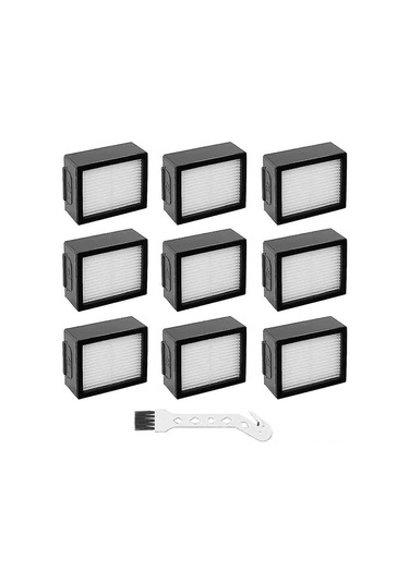 Yaleker Irobot Roomba I-j-e Serisi İ7,i3,i6,i8,e5,e6,e7 İçin 9 Adet Hepa Filtre Seti - Yüksek Verimli Toz Ve Saç Tutma - Süpürge Performansını Korur