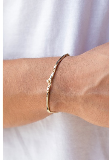 Cenova Kuyumculuk 14 Ayar Altın Panter Figürlü Erkek Bilekliği Sarı Altın