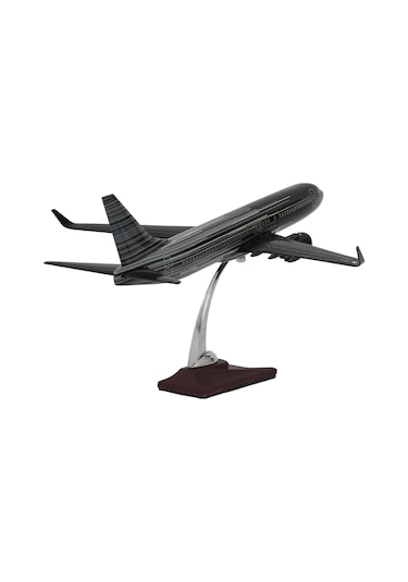 Zekupp Boeing 737-800 1/100 Siyah Çok Çizgili Tasarım Model Uçak