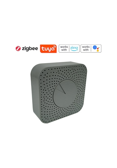 Tuya Zigbee Akıllı Hava Kalitesi Monitörü 5'i 1 Arada Gri