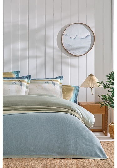 Ella Çift Kişilik Pike - Mavi