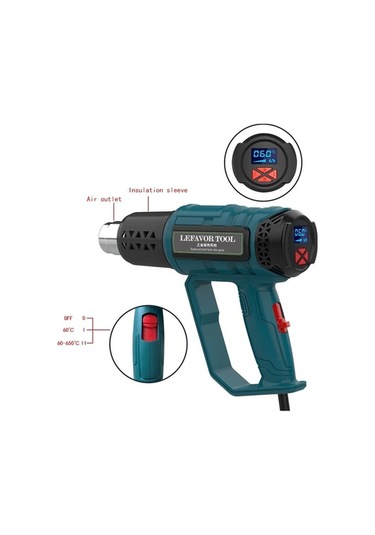 Createtech 2000w Dijital Sıcak Hava Tabancası - Shrink Qr-85b2-1 - Proje Uygulamalar İçin