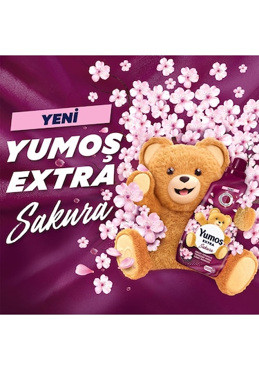Yumoş Extra Konsantre Yumuşatıcı Sakura 4 x 1440 ML