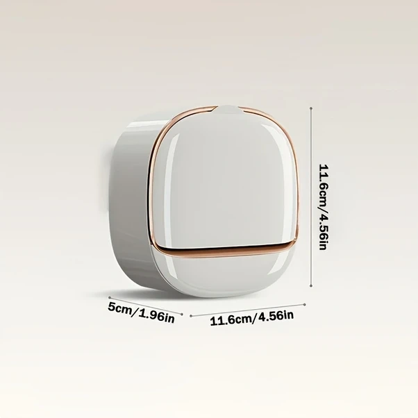 Chuangyinshop Beyaz Kapaklı Kurulumu Kolay Duş Sabunluğu - Delme Gerektirmez Abs Beyaz