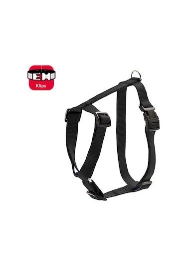 Karlie Basic Köpek Göğüs Tasması Medium Siyah 45-70 CM Kırmızı