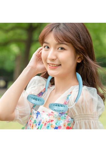 Yifomall Patentli Boyun Tipi Taşınabilir Mini Fan - 1200mah Pil İle Serinlik Keyfi