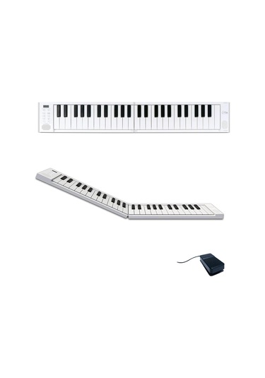 Blackstar Carry-on Folding Piano 49 Touch Tuşlu Taşınabilir &amp Katlanabilir Klavye Beyaz