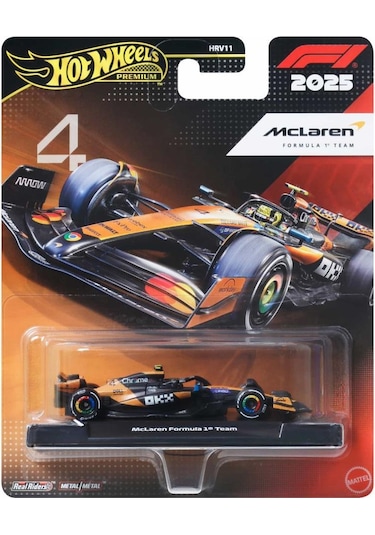 Hot Wheels Premium Formula 1 Yarış Arabası Mclaren Formula 1 Team 4 Hrv11-jkd88