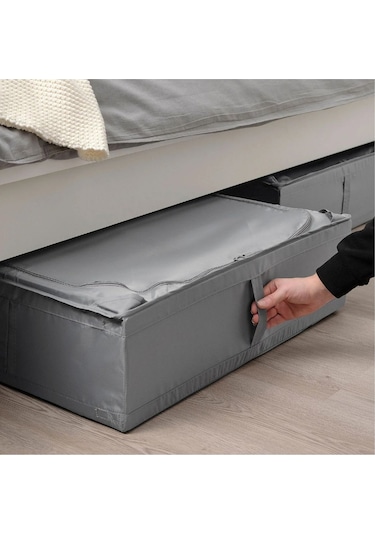 Skubb Hurç, Koyu Gri, 65x53x19 Cm Yatak Altı Yastık Çarşaf Nevresim Giysi Saklama Kutusu Hurç Kutu