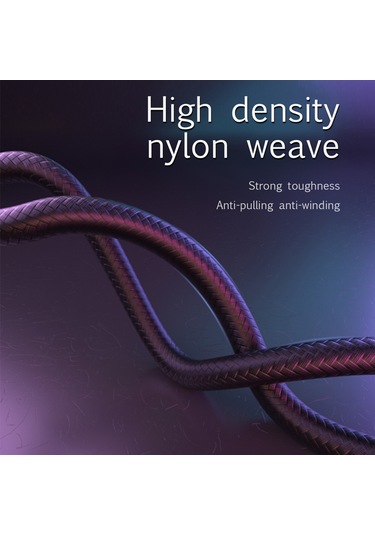 Geeksen Wsken Element Y1 2 Metre Siyah Type C Kablosu - 5a Süper Hızlı Şarj + Veri Transferi Rgb Led Işıklı Dayanıklı Nylon