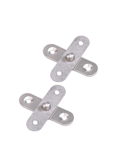 Homyl 2 Adet Paslanmaz Çelik Gizli 360 Derece Döner Menteşe Tarif Edildiği Gibi