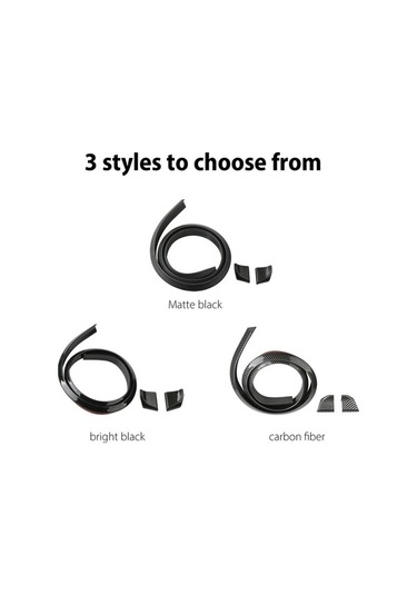 Besthome1 Araba Genel Arka Kanat - Karbon Fiber Desenli, Mat Siyah, 150x3.5 Cm, Spoiler/çatı/bagaj Kapağı İçin Ekipman