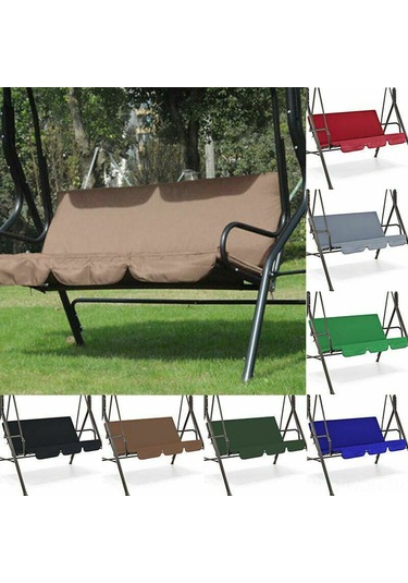 Neevoyu Üç Koltuklu Bahçe Salıncak Koltuk Kılıfı - Su Geçirmez Ve Solmaz Gri 190t Poliester Taffeta