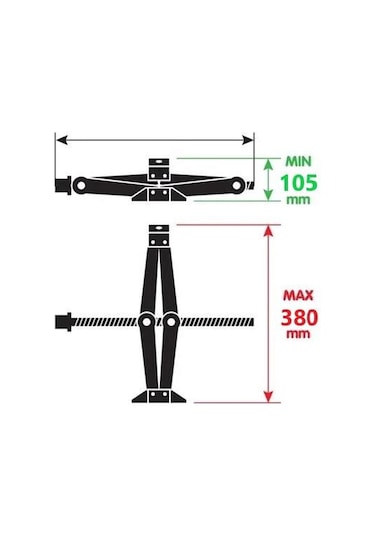 Powerfull 2 Ton Akordiyon Makas Kriko - Cırcır Kollu
