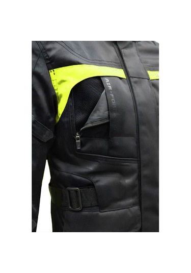 Vexo Adventure H20 Siyah-neon Sarı Motosiklet Montu