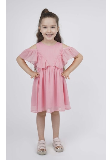 Bestkids Kız Çocuk Volanlı Elbise Bb22yk3720 001