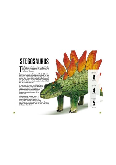 Sassi 3d Stegosaurus - Book And 3d Model