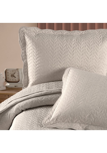 Schafer Elegance Yatak Örtüsü Seti 3 Parça-bej