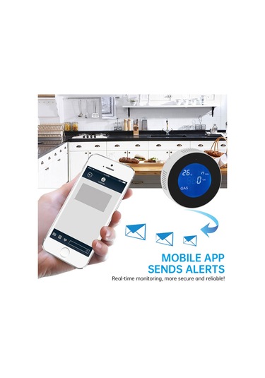 Xindoker Wifi Doğalgaz Kaçak Dedektörü - Anlık Uyarı Ve Akıllı Telefon Bildirimi İle Ev Güvenliği Diğer