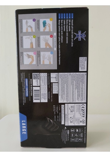 Masterforce Siyah Nitril Kalın Eldiven Large(L) Beden