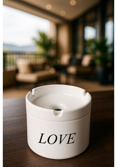 Porselen Baskılı Küllük - Hope