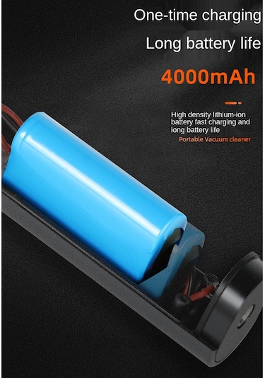 Suntek 6000pa Güçlü Araba Elektrikli Süpürge Akülü Gri Gri