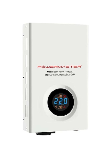 Powermaster Slim-1000 Otomatik 1000 Watt Voltaj Regülatörü 1000V