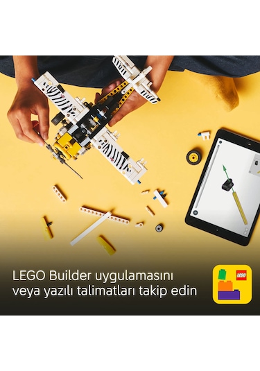 LEGO® Technic Arazi Uçağı 42198 - 8 Yaş ve Üzeri Çocuklar için Koleksiyonluk Yaratıcı Oyuncak Yapım Seti (333 Parça)