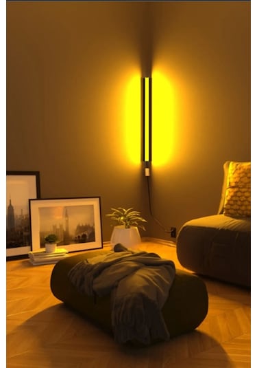 Led Abajur Aplik Gece Lambası Rgb Lambader 16 Renkli Uzaktan Kuma