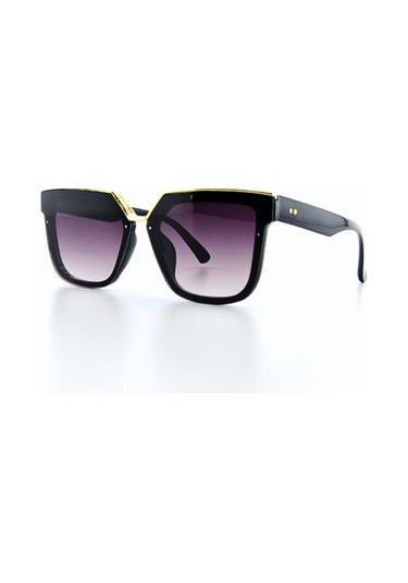Yazın Favorisi Uv 400 Korumalı Güneş Gözlük Gold Üst Siyah Çerçeve Orta Boy Kadın Güneş Gözlüğü Uv 400 Korumalı Güneş Gözlük Siyah