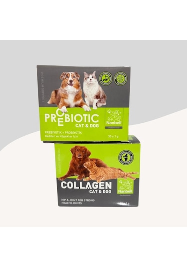 Kedi Ve Köpekler İçin Prebiyotik Ve Kollajen Takviye Seti
