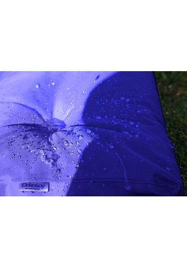 Dekosoy Dış Ve Iç Mekan Palet Minderi Takımı - Saksmavi 3 Lü