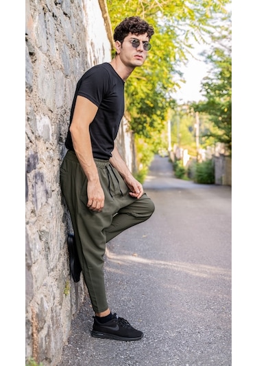 Baykim Sports Wears Modern Unisex Şalvar Pantolon Haki