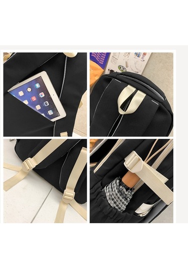 Genç Kızlar İçin Şık Ve Konforlu Büyük Kapasiteli Okul Çantası, Ortaokul Öğrencilerine Özel Modaya Uygun Sırt Çantası, Dayanıklı Ve Ergonomik Tasarım Gri