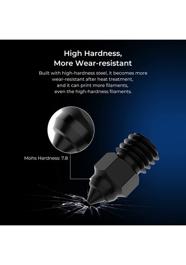 Suofeng Yüksek Dayanıklı Çelik Nozul Seti - 450 C'ye Kadar Isıya Dayanıklı, Ender-3/cr-10 Serisi İçin Uyumlu