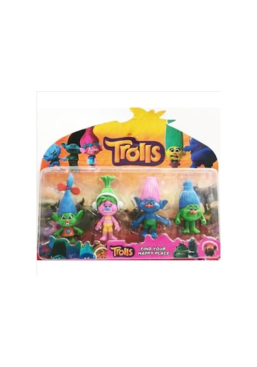 8'li Trolls Figur Seti