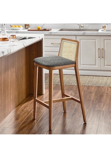 Martha Hazeranlı Bar Sandalyesi Antrasit