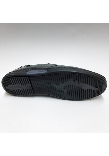 PABUÇ HAKİKİ DERİ RAHAT GÜNLÜK SİYAH YAZLIK ERKEK AYAKKABI C-8115 Siyah