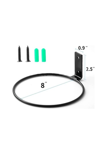 A3-vazo Tutucu Pot Tutucu Ekici Metal Duvar Asma Halkası Pratik Iyi Yükleme Saksı Tutucu Halka Duvara Monte Kolay Kurulum