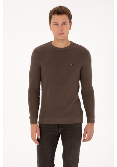 U.s. Polo Assn. Erkek Vizon Kazak /triko 50313667-vr052 Vizon