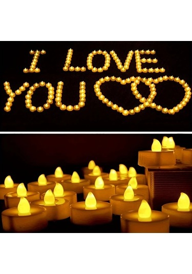 Willowhaven 12'li Sıcak Beyaz Led Mum, Pilsiz Dekoratif Aydınlatma, Parti Düğün Ev Dekoru Diğer