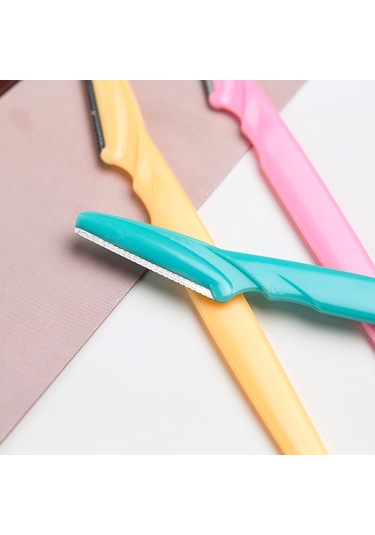 3'lü Kaş Tıraş Bıçağı, Kaş Düzeltici, Çok Renkli