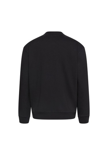 Ls Eu 350terry Badge Crewneck Sw Erkek Siyah Sweatshirt-8444 Black