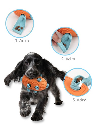 Köpek Snuffle Topu Mama Saklama Ve Çiğneme Oyuncağı