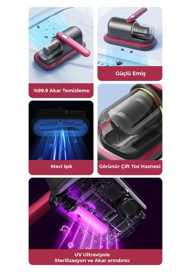 Robo S5 Pro 10.000 Pa Yüksek Emiş Gücü Şarjlı El Süpürgesi