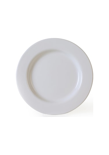 Keramika Beyaz Assos Pasta Tabağı 22 Cm 6 Adet 006 Beyaz