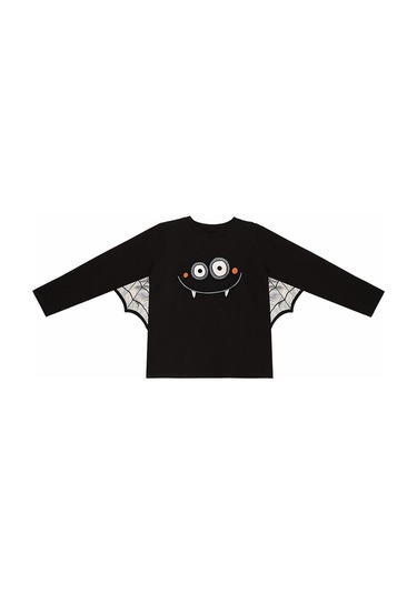 Denokids Halloween Cadılar Bayramı Erkek Çocuk Kostüm Siyah T-shirt