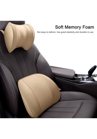 Samdoo Araç Baş Yastığı - Hafızalı Köpük Boyun Desteği - Siyah Renk - Rahat Uyku İçin